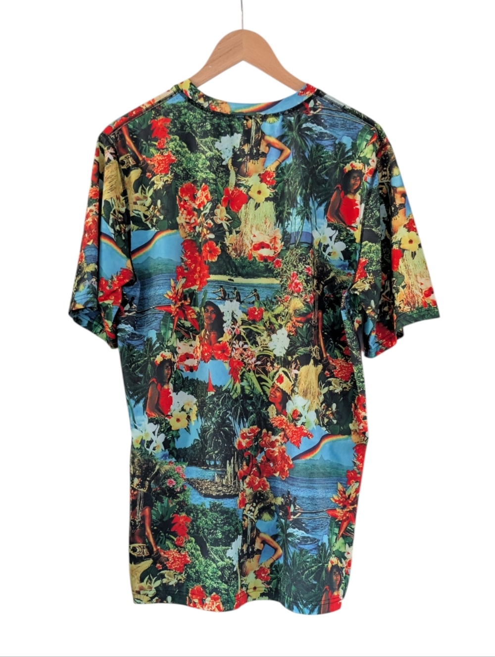 Burton Maui Wowie AOP Hawaiian Lightweight Short Sleeve Poly Spandex Top - Picture 3 of 13